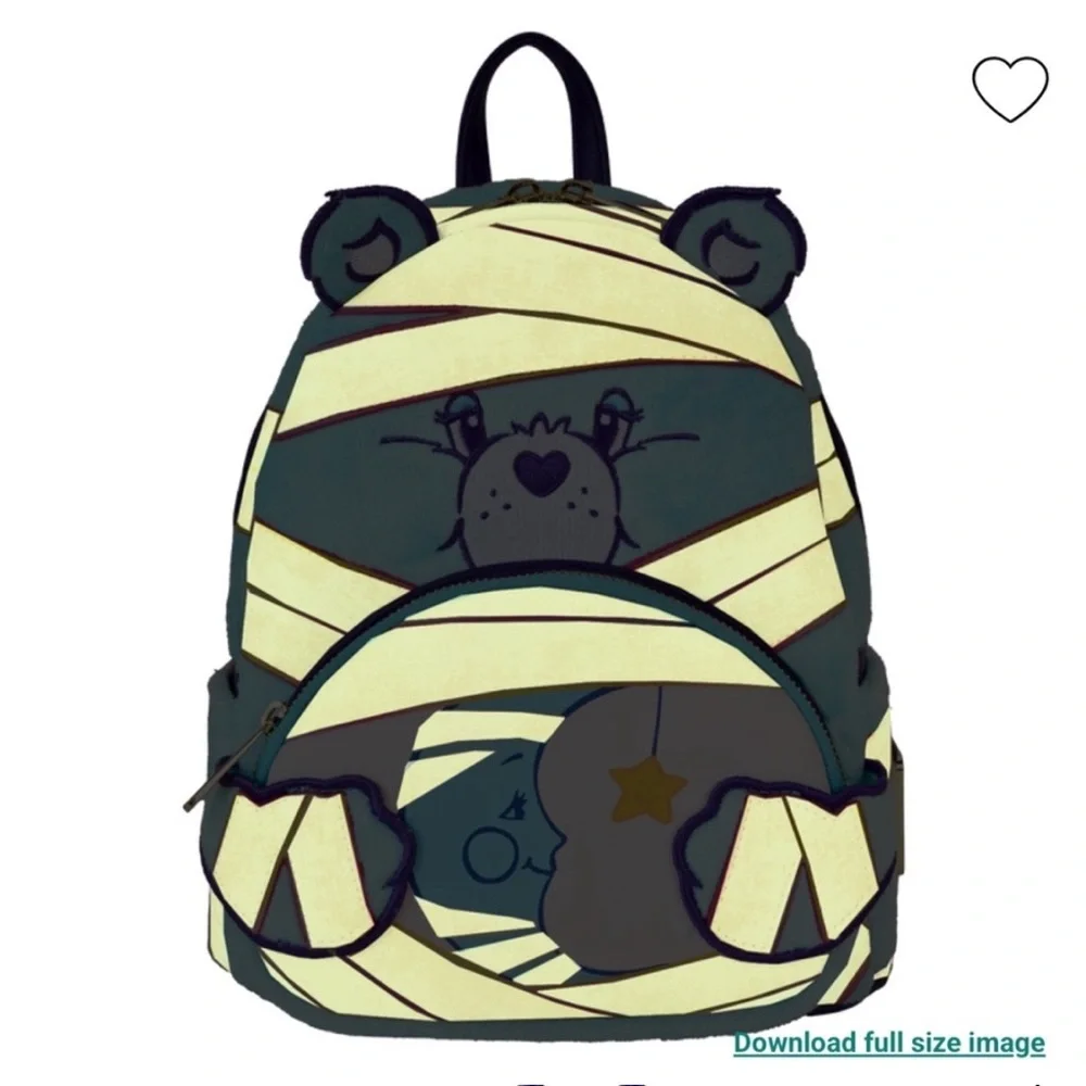 Loungefly Care Bears x Universal Monsters Bedtime Bear Mummy Mini Backpack